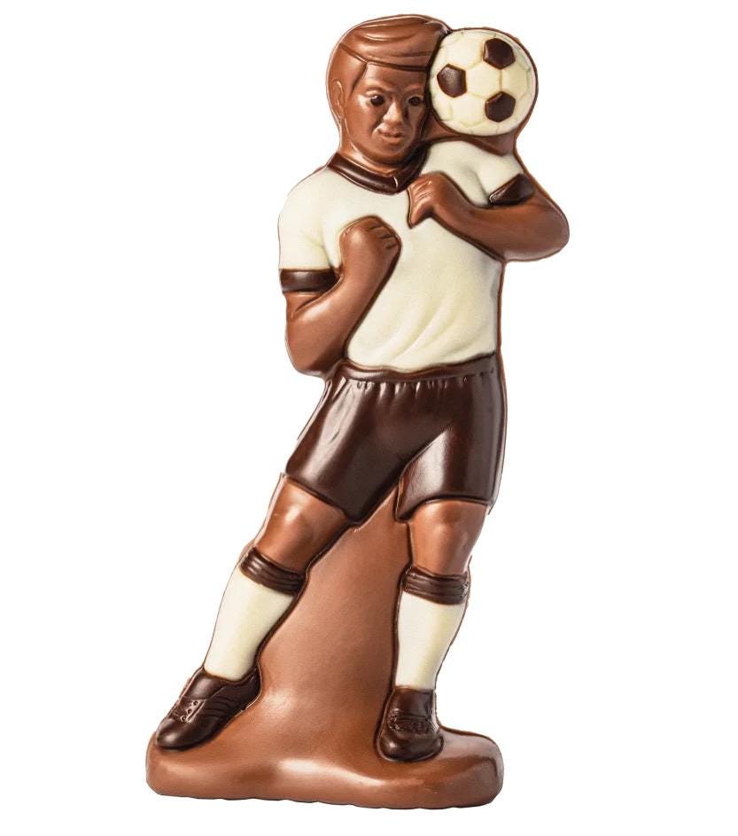 Chocolate Football Player /The Sweetest Goal for Any fan