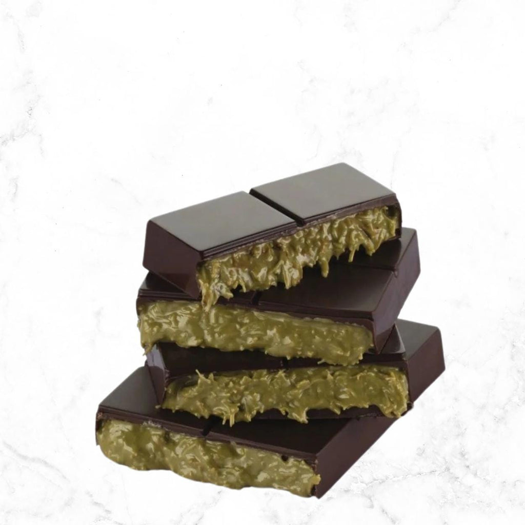 Dubai Chocolate Family Bar: Pistachio Cream & Tahini, Middle Eastern Delight